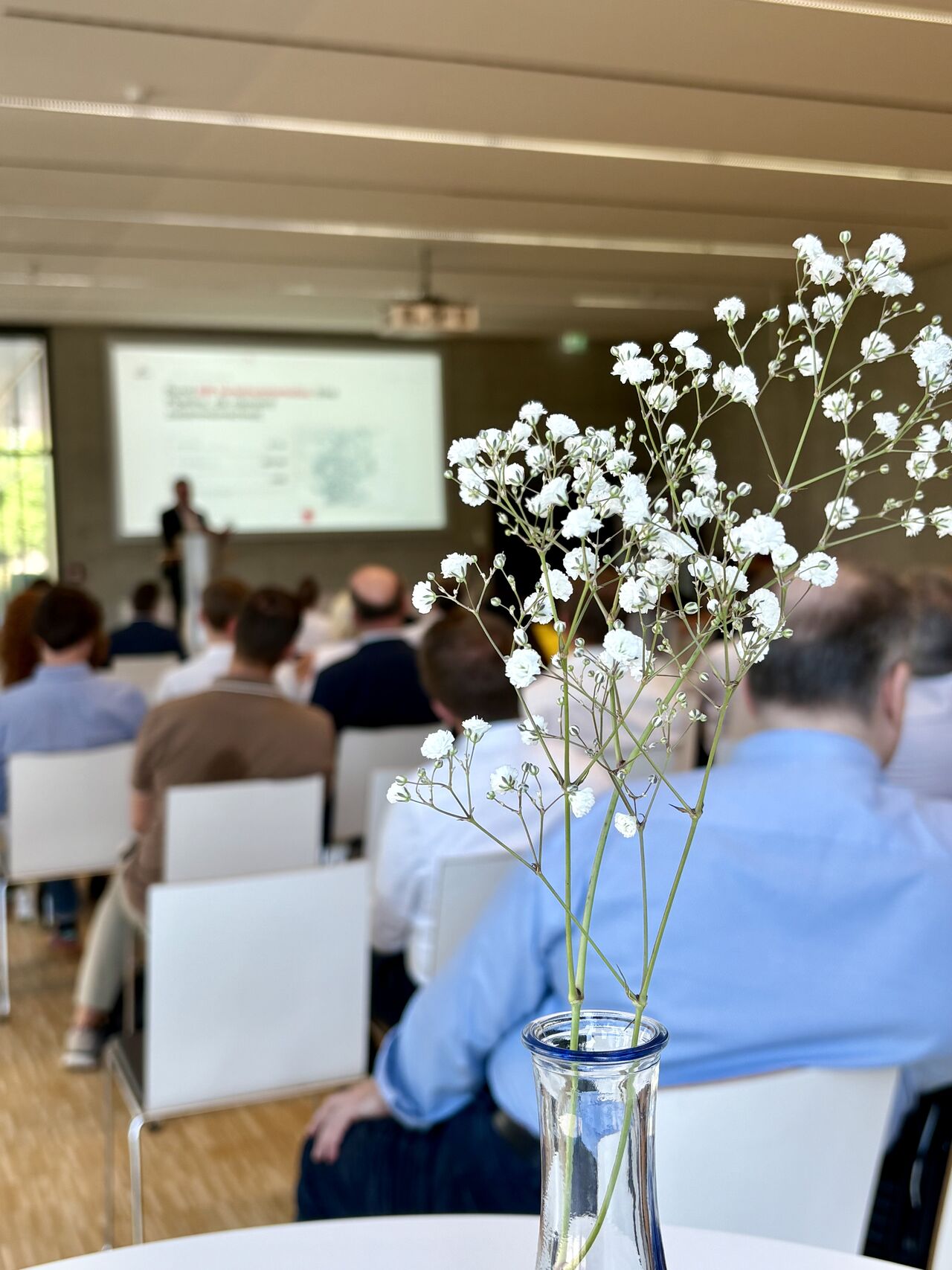 View into the event hall during the REACT opening at the Augsburg Technology Center